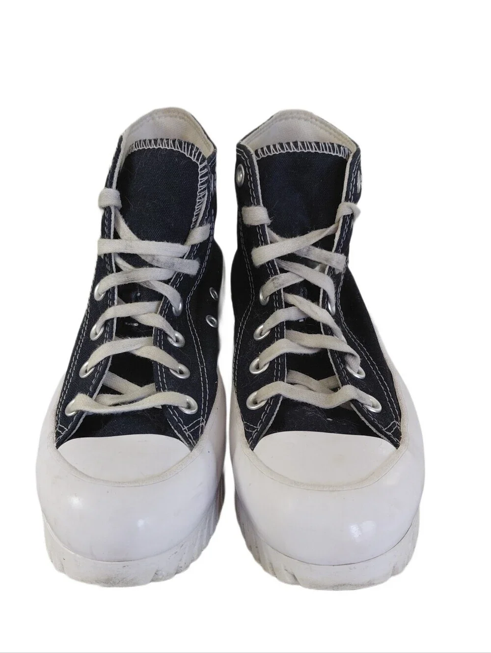 Converse High-Top Platform Sneakers Women's Size 7 Navy Blue All Stars